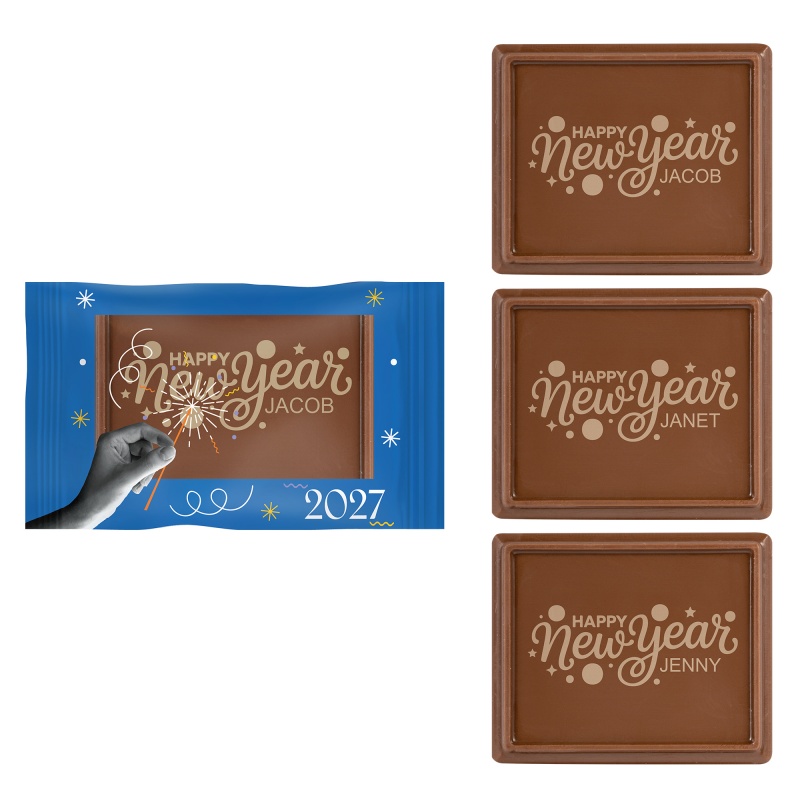 Personalized Etched Rectangle Chocolate Cookie