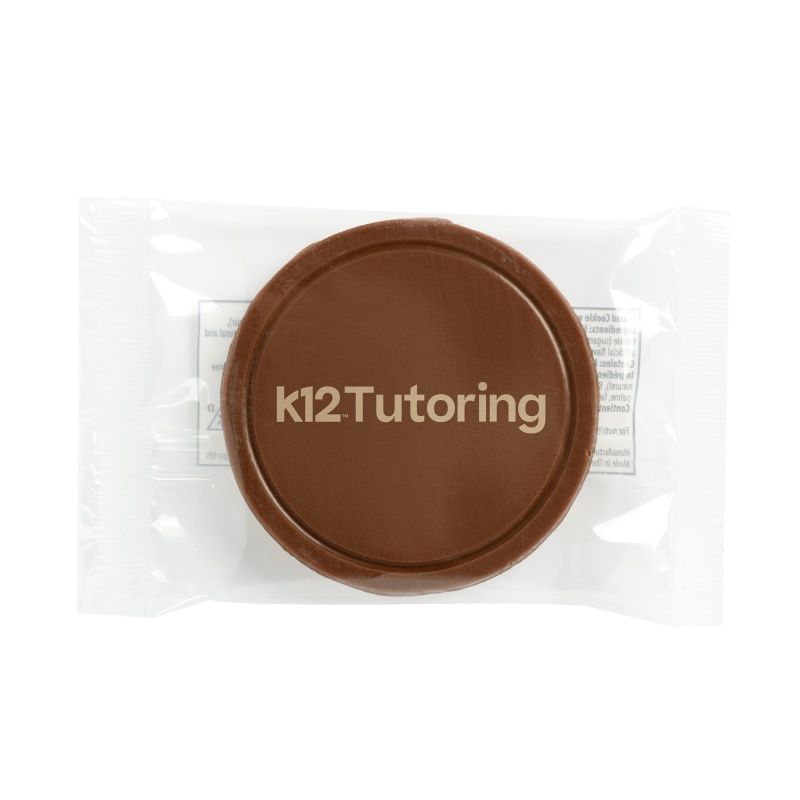 Etched Round Chocolate Cookie