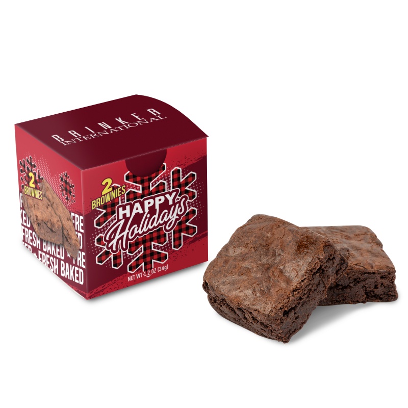 Fresh Beginnings 2 Fudge Brownies in Cube