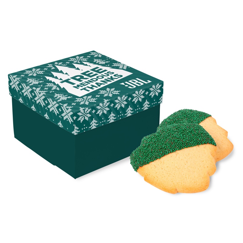 3 Pack Christmas Tree Cookies in Full Color Gift Box
