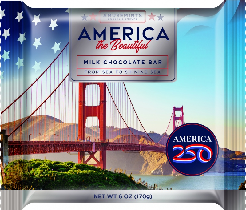 America 250 Flow Wrapped 6 oz Chocolate Bar