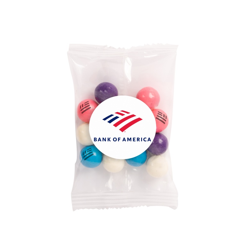 1oz. Goody Bags - Imprinted Mini Gumballs