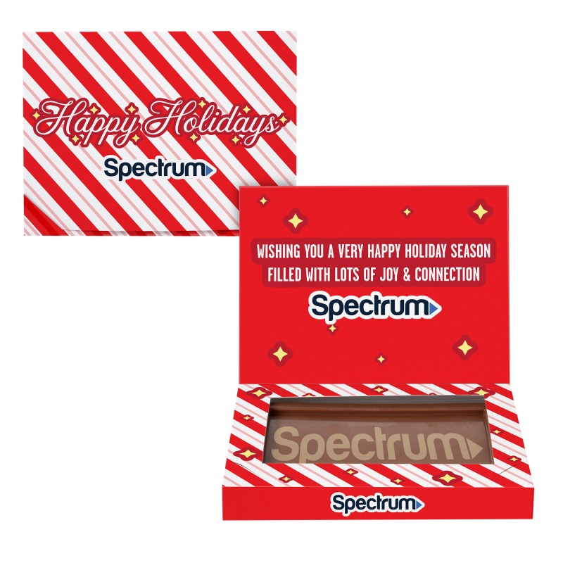 Rectangle Etched Milk Chocolate Bar- Greeting Card Box