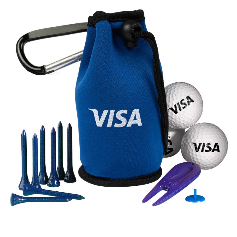 Golf Kit In Carabiner Bag