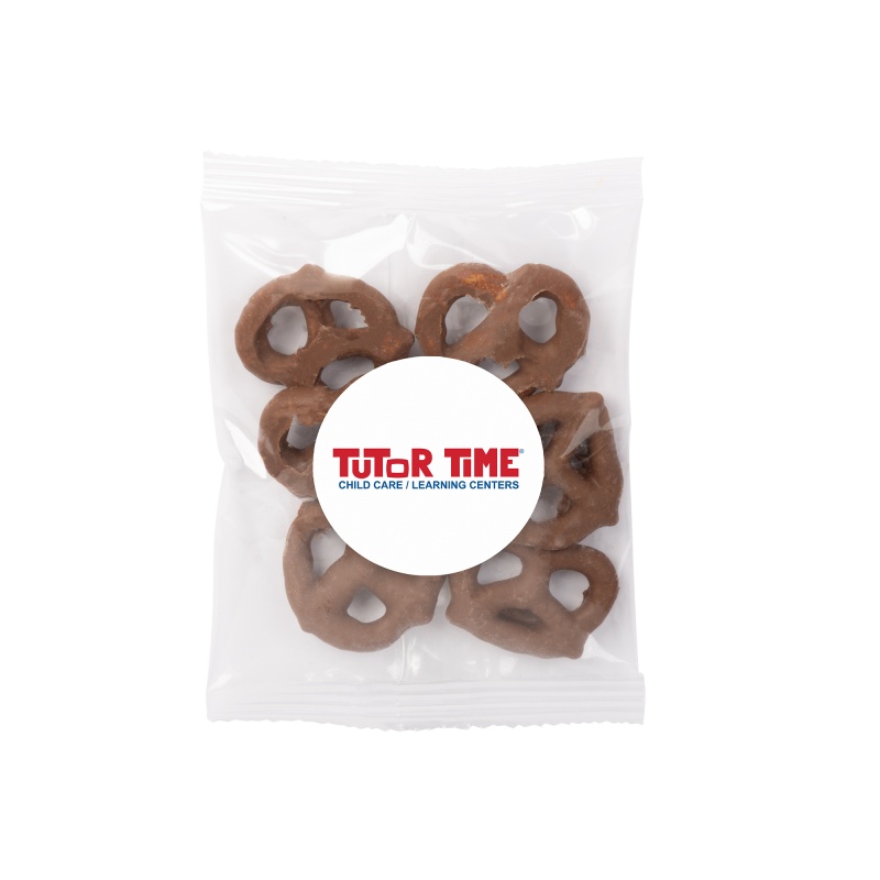 1oz. Goody Bags - Milk Chocolate Mini Pretzels