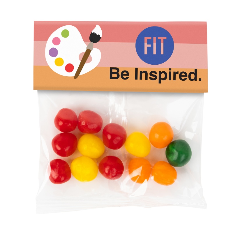 Large Header Bags - Assorted Fruit Sours