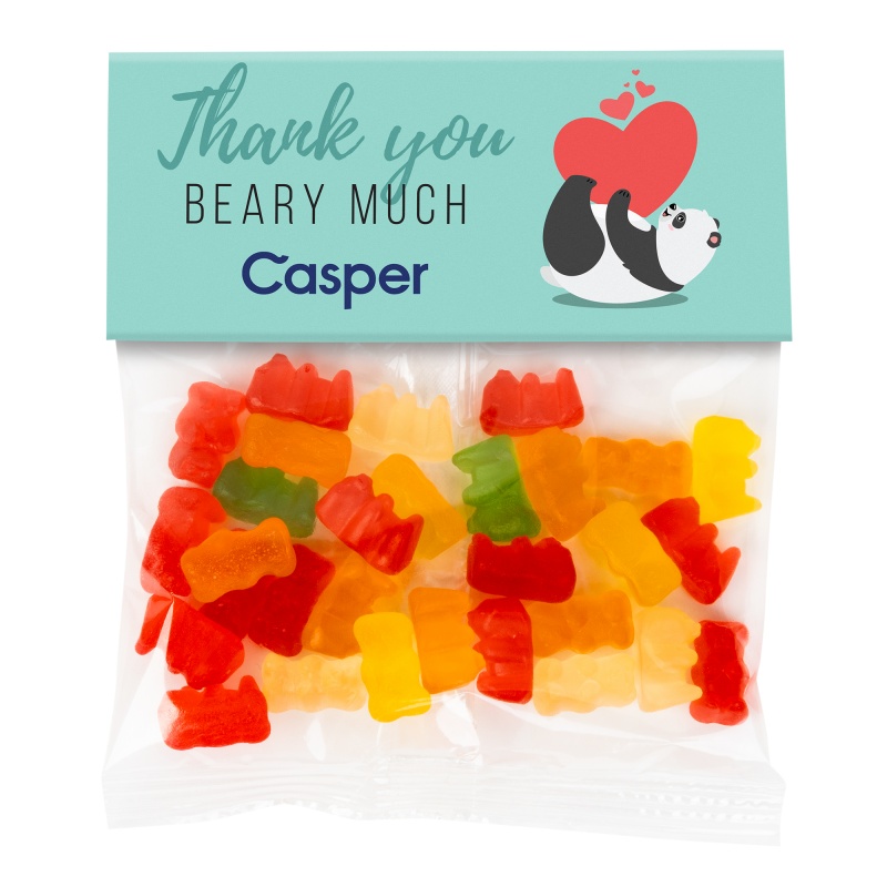 Clever Candy Large Header Bags - Gummy Bears