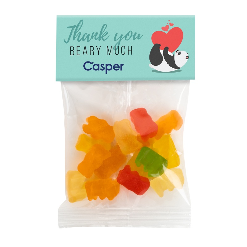 Clever Candy Small Header Bags - Gummy Bears