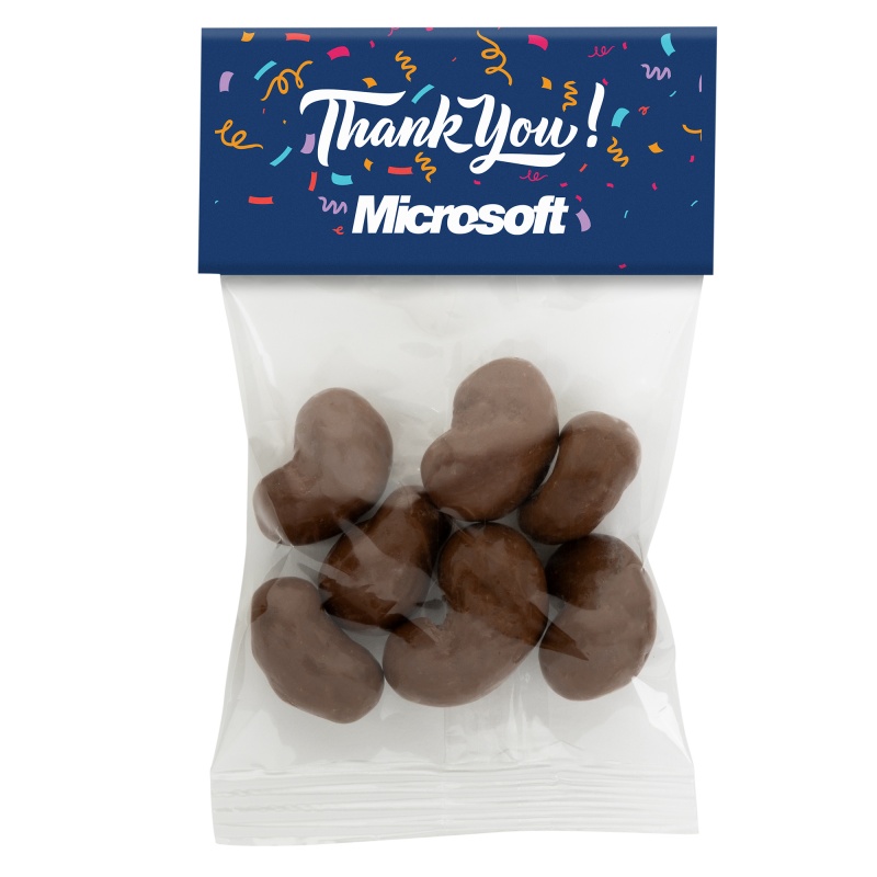 Small Header Bags - Milk Chocolate Cashews