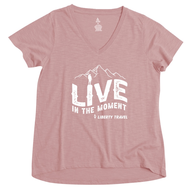ACE Ladies' Slub A-Line V Neck T-Shirt