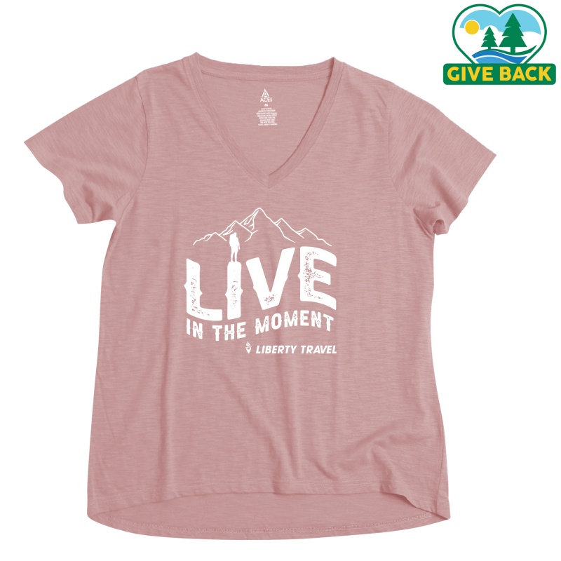 ACE Ladies' Slub A-Line V Neck T-Shirt