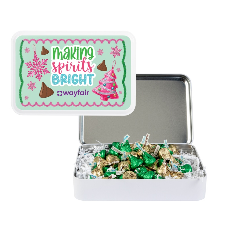 Color Foil Hershey Kisses&reg; Gift Tin