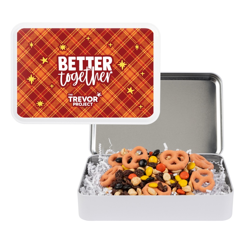 Fall Harvest M&M Snack Mix Gift Tin