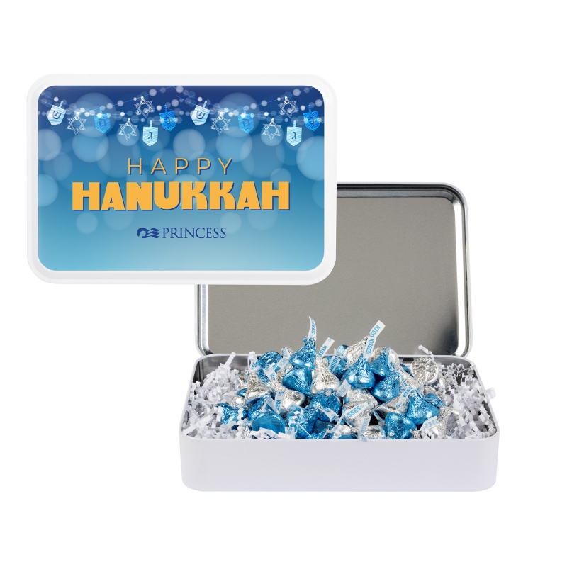 Silver & Color Foil Hershey Kisses&reg; Gift Tin