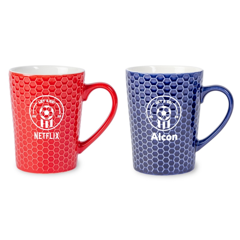 ACE Hexagon Textured Soccer Mug