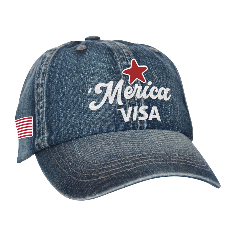 Freedom250 - ACE USA Washed Slub Denim Cap