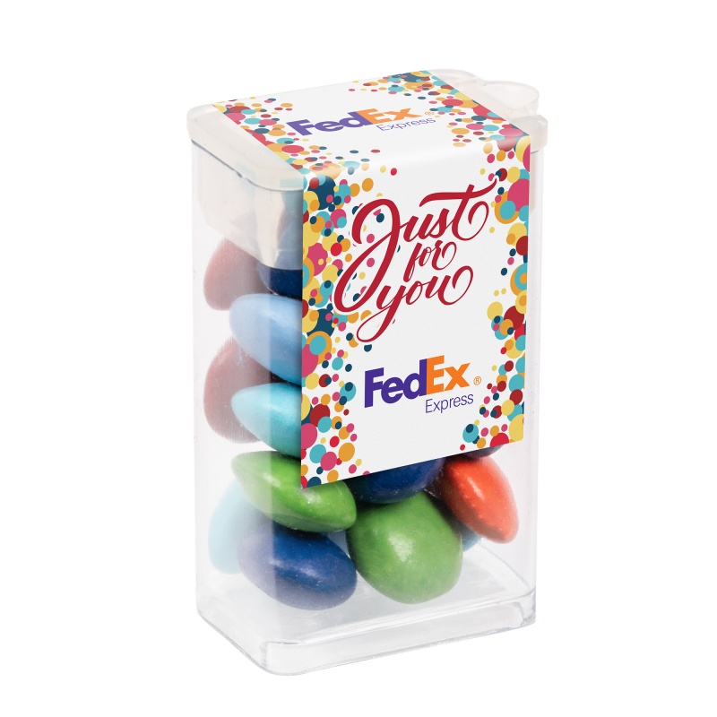 Mini Flip Top Tube with Chocolate Buttons