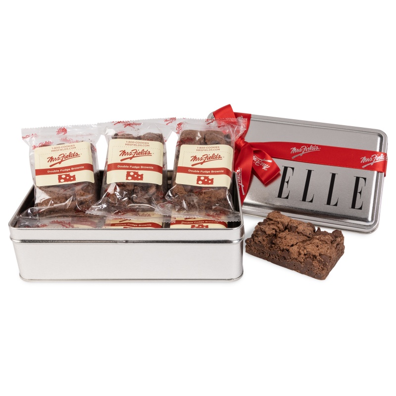 Mrs. Fields&reg; Double Chocolate Fudge Brownie Tin- 6 pack