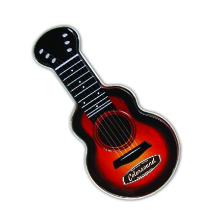 NC Custom: Blue Acoustic Guitar Shaped Mint Tin. Supplied By: Chocolate Inn