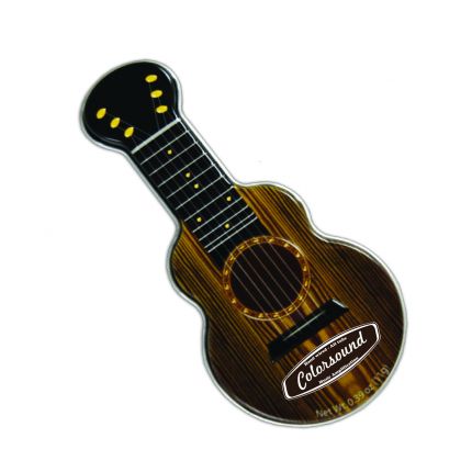 NC Custom: Pink Acoustic Guitar Shaped Mint Tin. Supplied By: Chocolate Inn