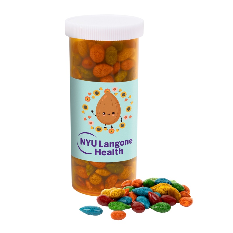 Small Promo Pill Bottles-Chocolate Sunflower Seeds