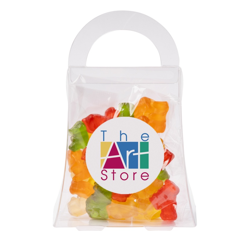 Clever Candy Purse Acetate Box with Gummy Bears