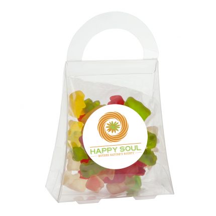 Clever Candy Purse Acetate Box with Gummy Bears