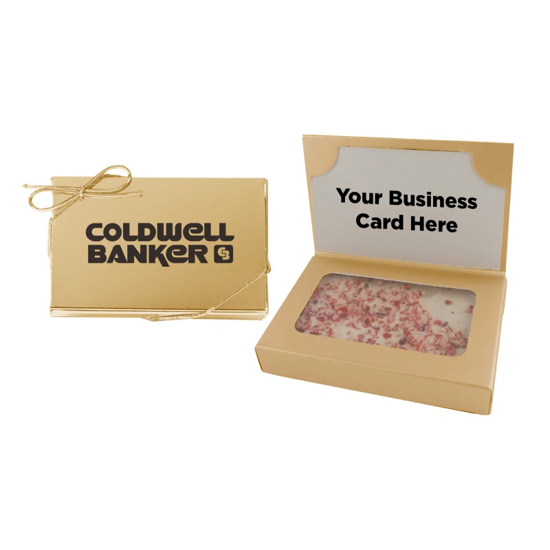 Business Card Box with Peppermint Bark