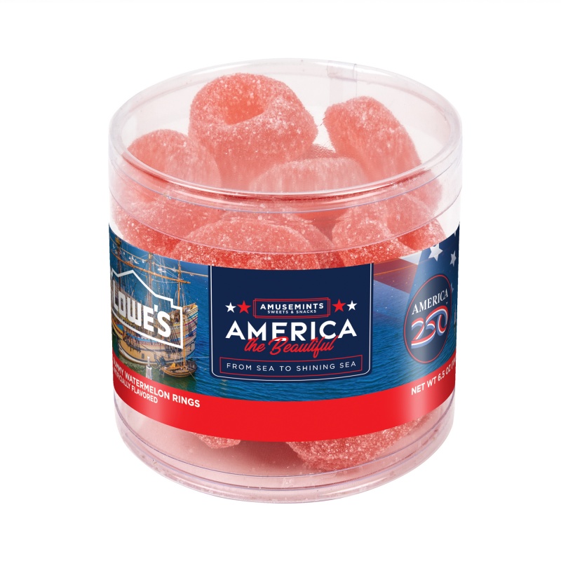 America 250- Round Acetate Watermelon Rings