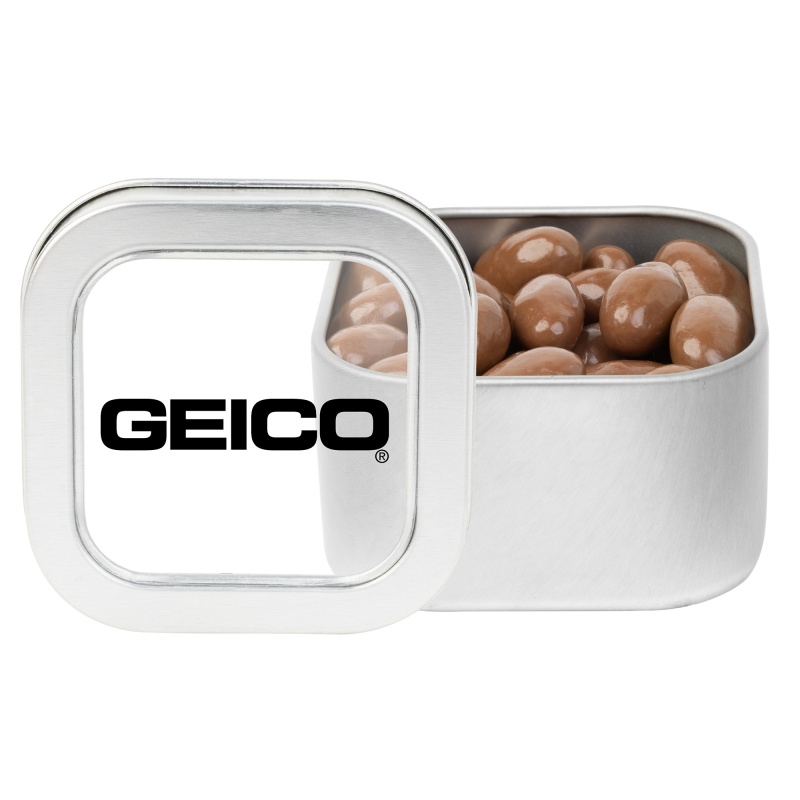 Window Tin with Choc Raisins