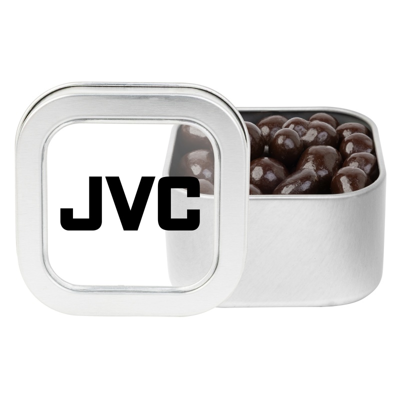 Window Tin w/ Choc Espresso Beans