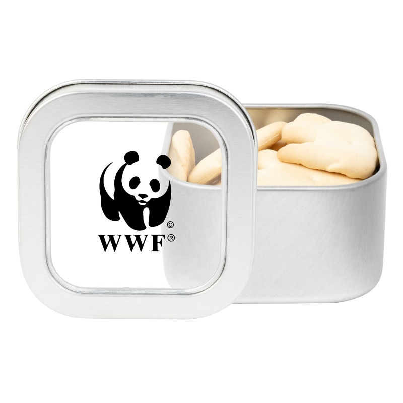 Window Tin with Animal Crackers
