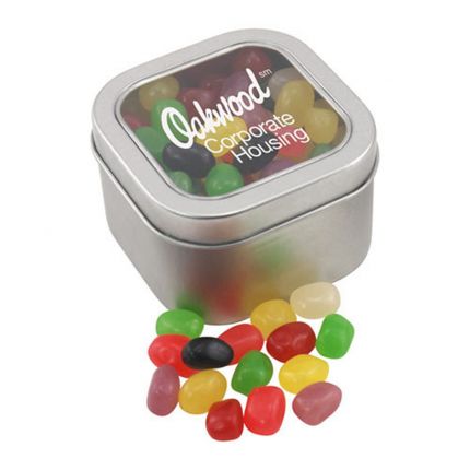Window Tin with Jelly Beans