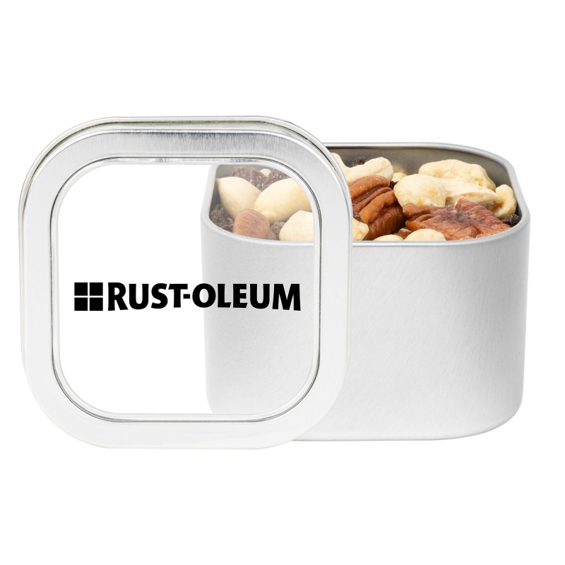 Window Tin with Trail Mix
