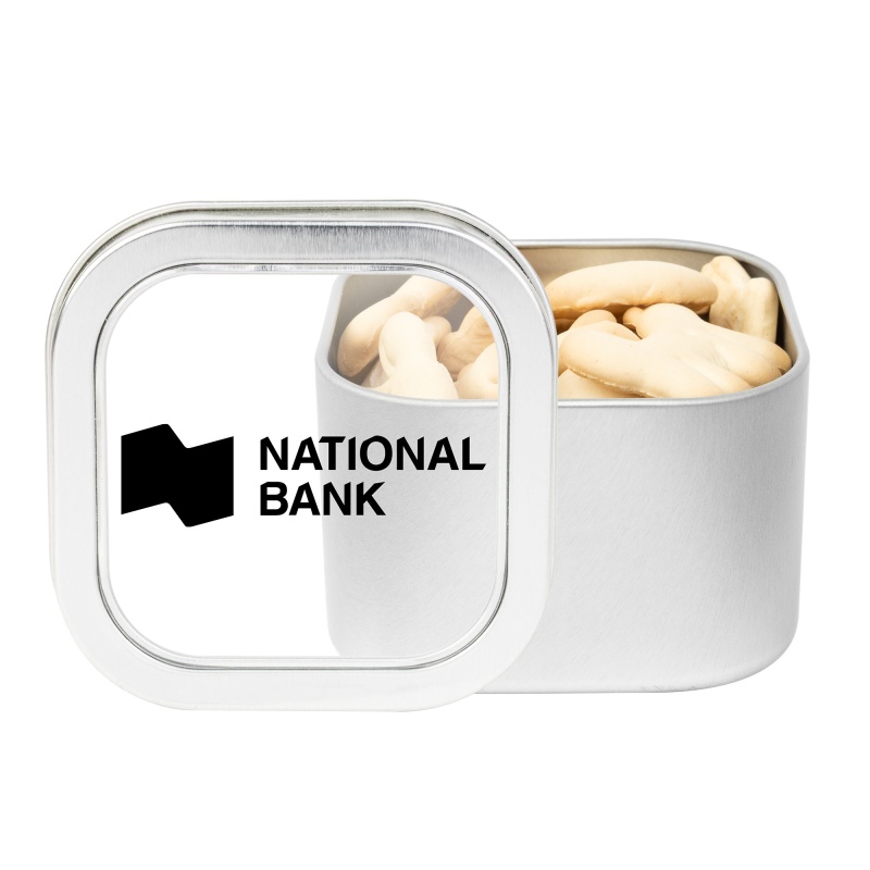Window Tin with Animal Crackers
