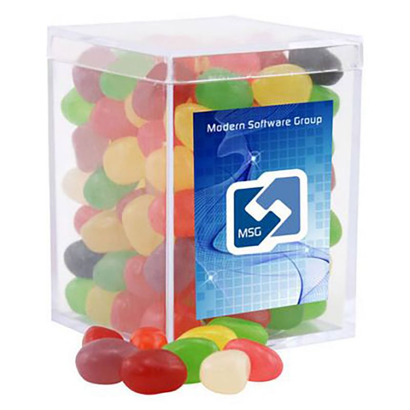 NC Custom: Small Acrylic Candy Box with Starlight Mints. Supplied By:  Chocolate Inn
