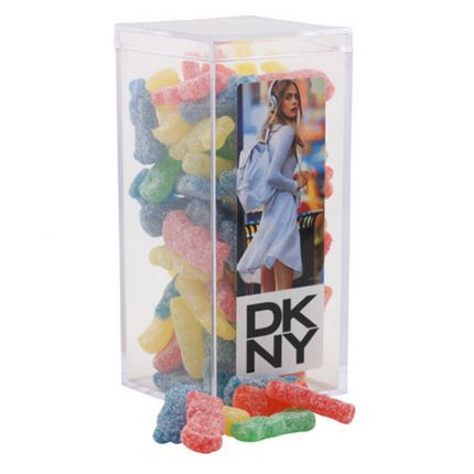 Large Acrylic Box with Sour Patch Kids