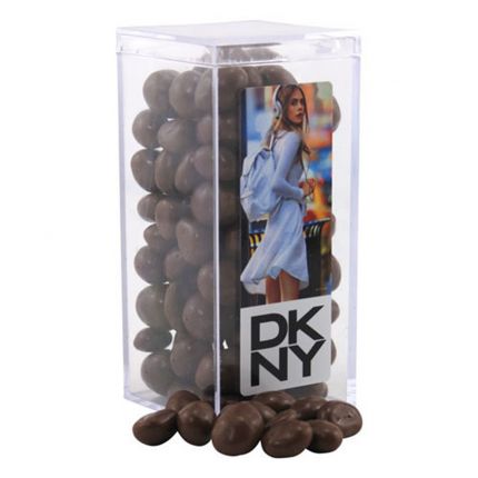 Large Acrylic Box with Choc Covered Peanuts