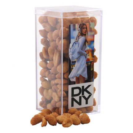 Large Acrylic Box with Honey Roasted Peanuts