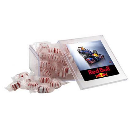 Large Square Acrylic Candy Box with Starlight Mints