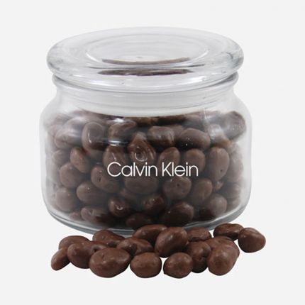 Jar with Choc Covered Raisins