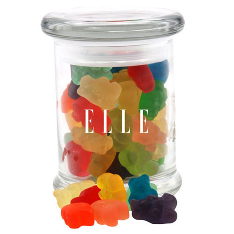 NC Custom Jar with Gummy Bears. Supplied By Chocolate Inn