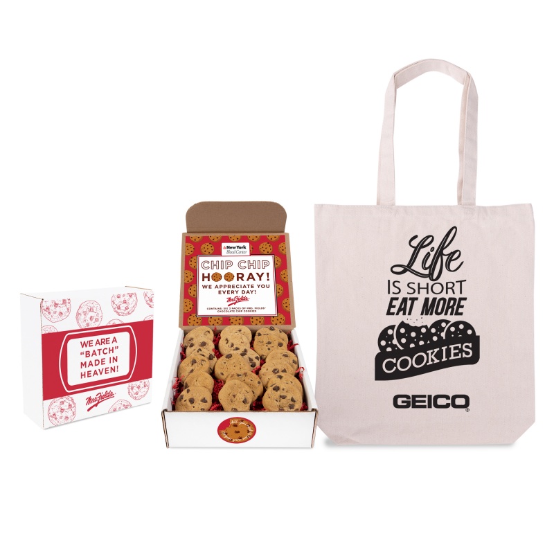 A Batch Made In Heaven Mrs. Fields Cookie Mailer with Tote