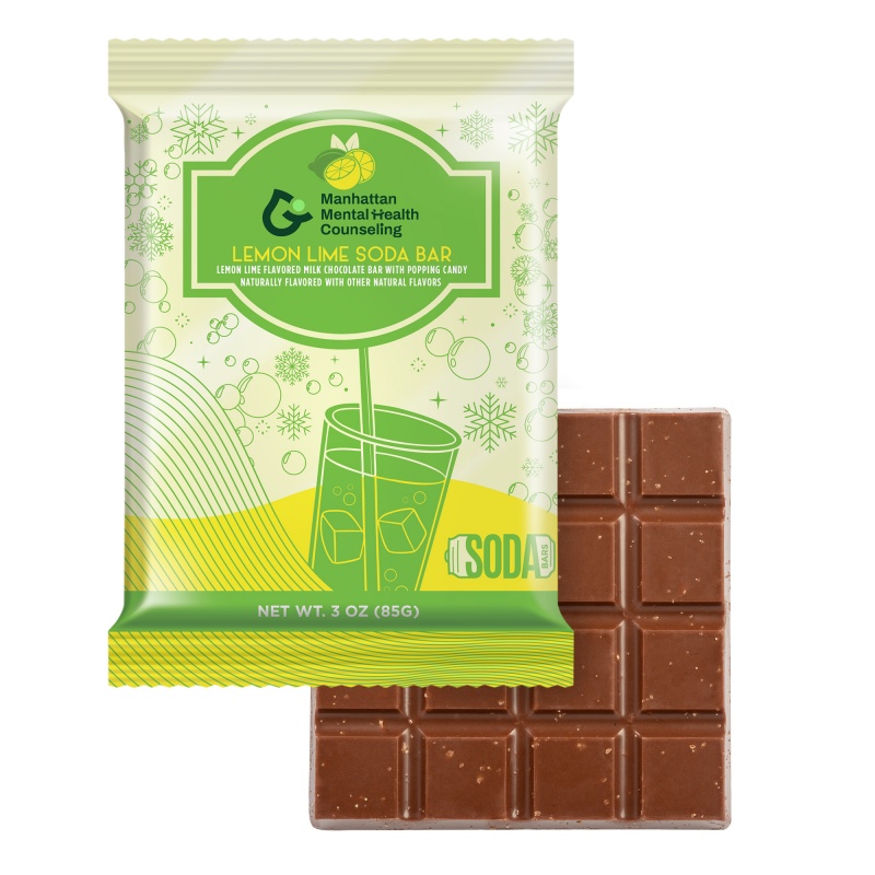 Fizzy Favorites- 3oz Milk Chocolate Lemon Lime Soda Bar