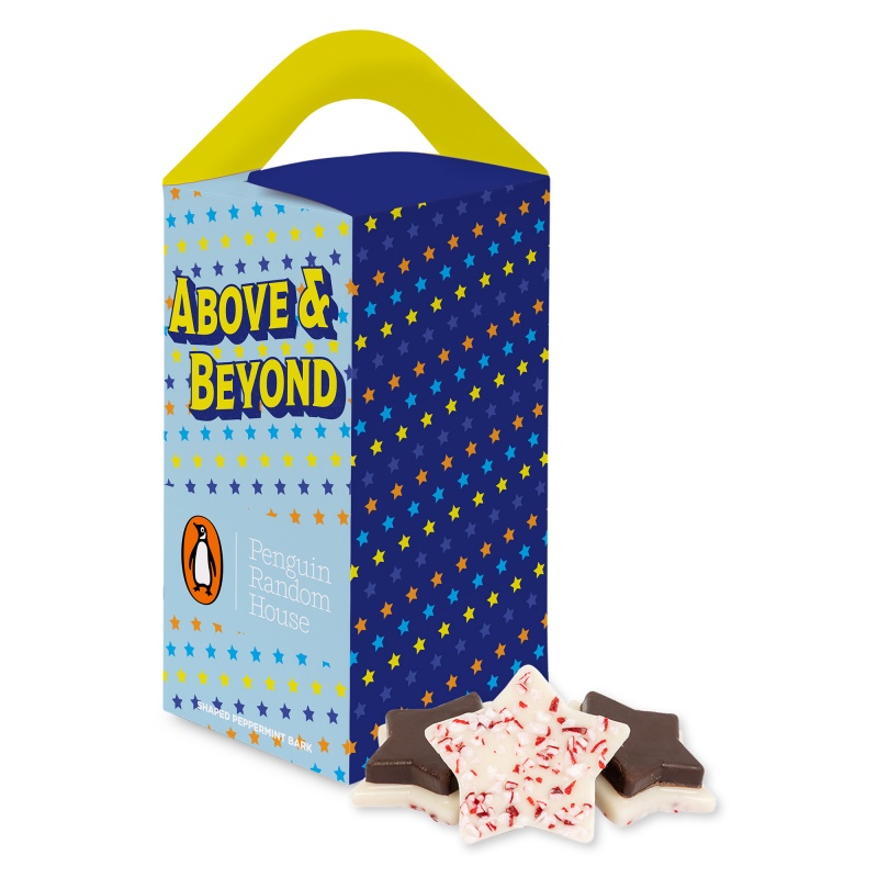 Tote Box with Peppermint Bark Shapes