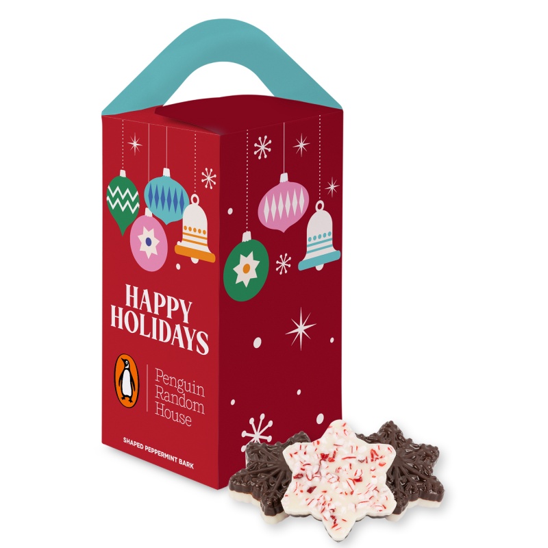 Tote Box with Peppermint Bark Shapes