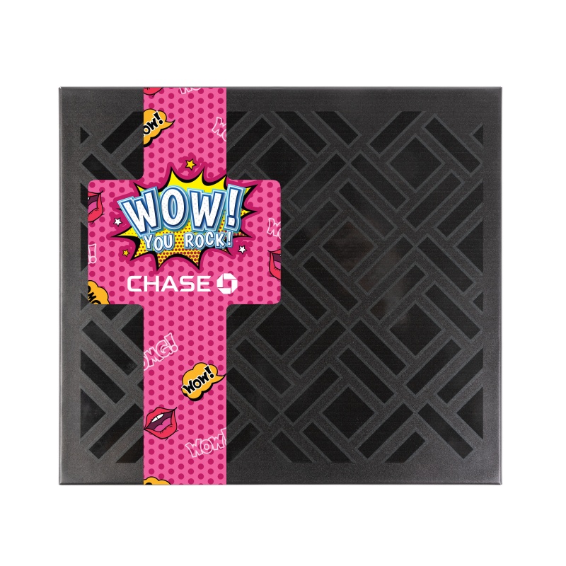 Small Deluxe Gift Box with Square Full Color Band 