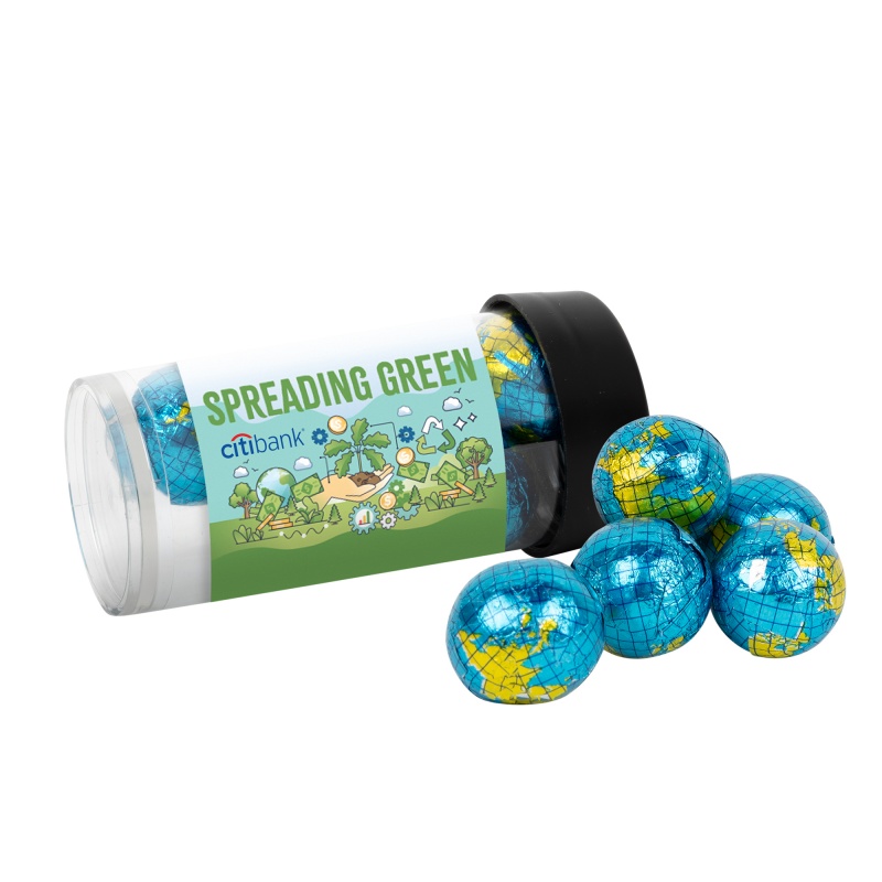 Tube with Chocolate Globes