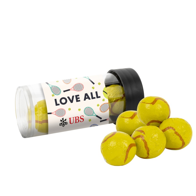 Tube with Choc Tennis Balls