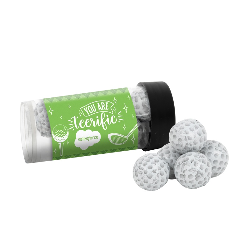 Tube with Chocolate Golf Balls